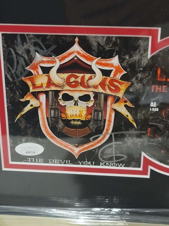 LA Guns Signed Autographed The Devil You Know CD  JSA L.A. Phil Lewis Traci Guns