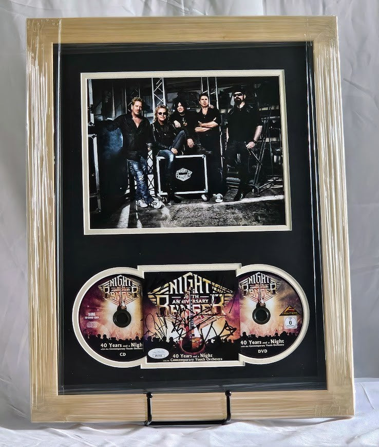 Night Ranger Band SIGNED  Autographed CD 40 Years and a Night  JSA COA
