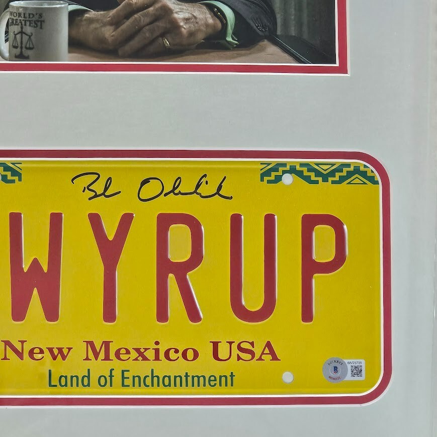 Bob Odenkirk Signed autographed Breaking Bad License plate BECKETT BAS Witnessed
