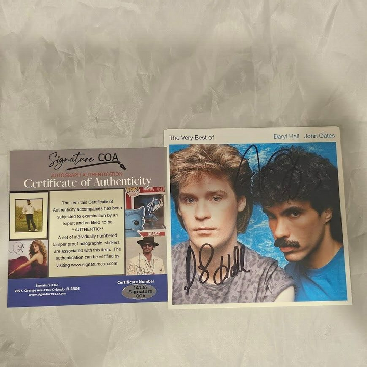 Daryl Hall & John Oates Autographed Signed  The Best of CD Framed  COA