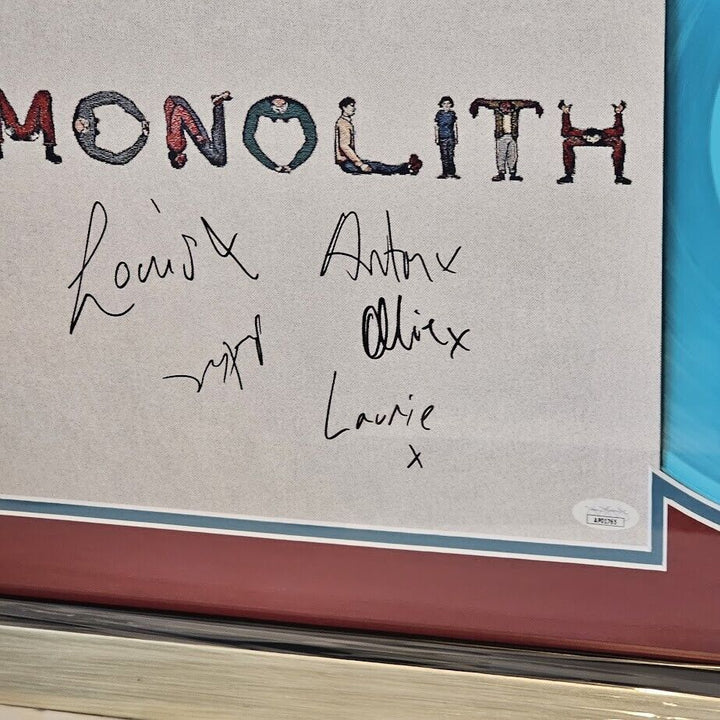 Squid Band O Monolith  LP Blue JSA COA Autographed Framed