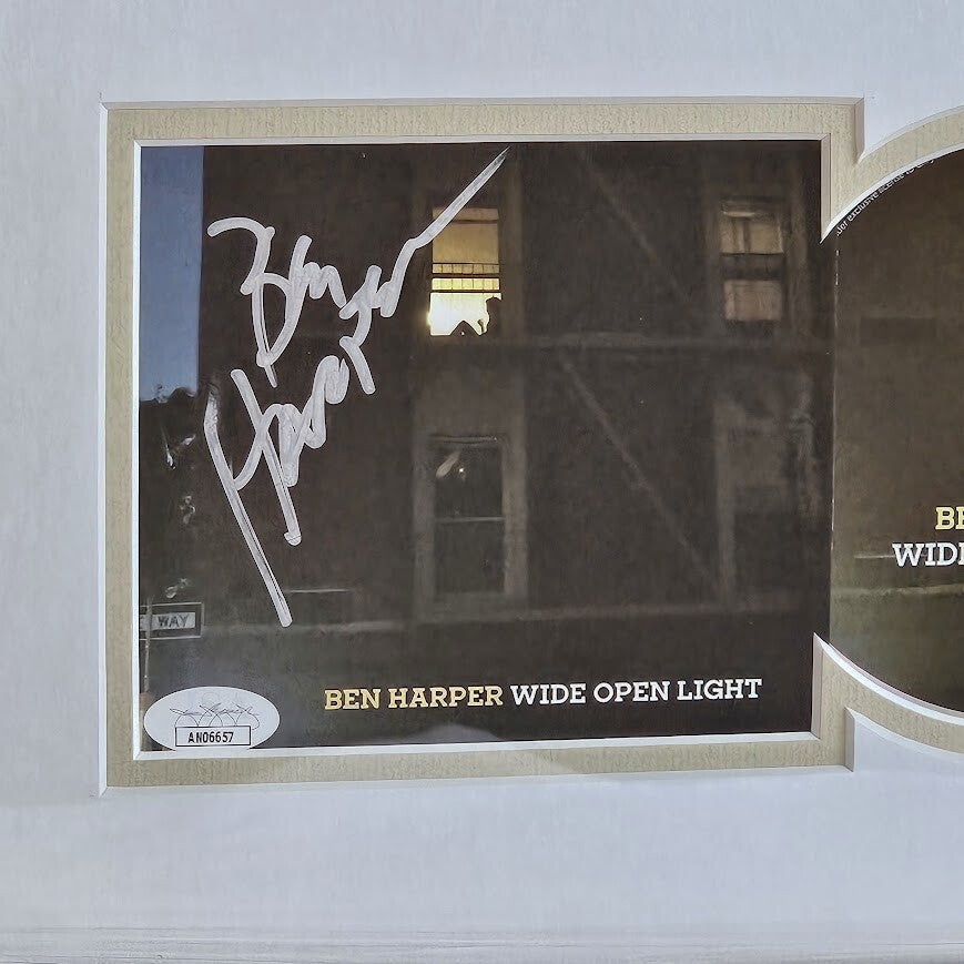 Ben Harper Signed Autographed Wide Open Light CD JSA Certified Framed