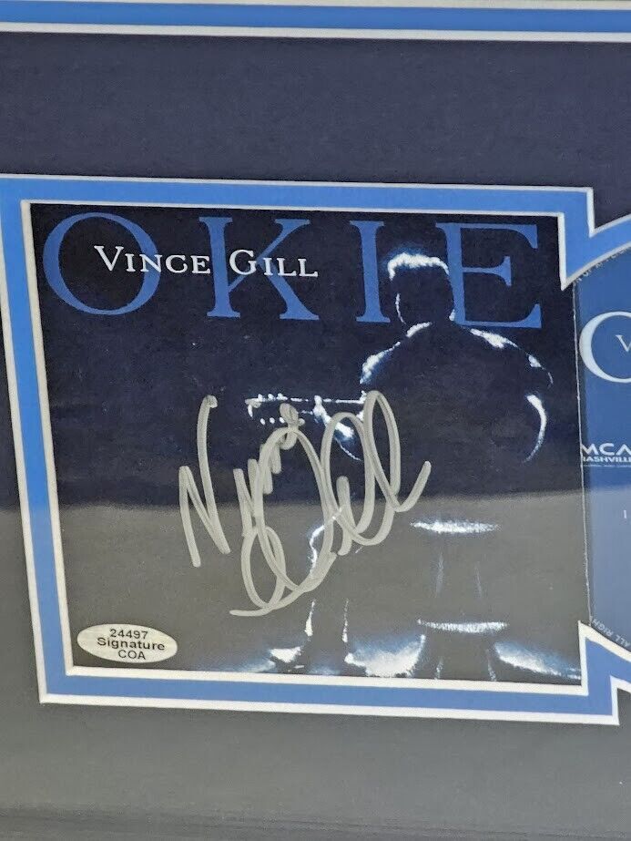 Vince Gill  signed Autographed OKIE CD  COA