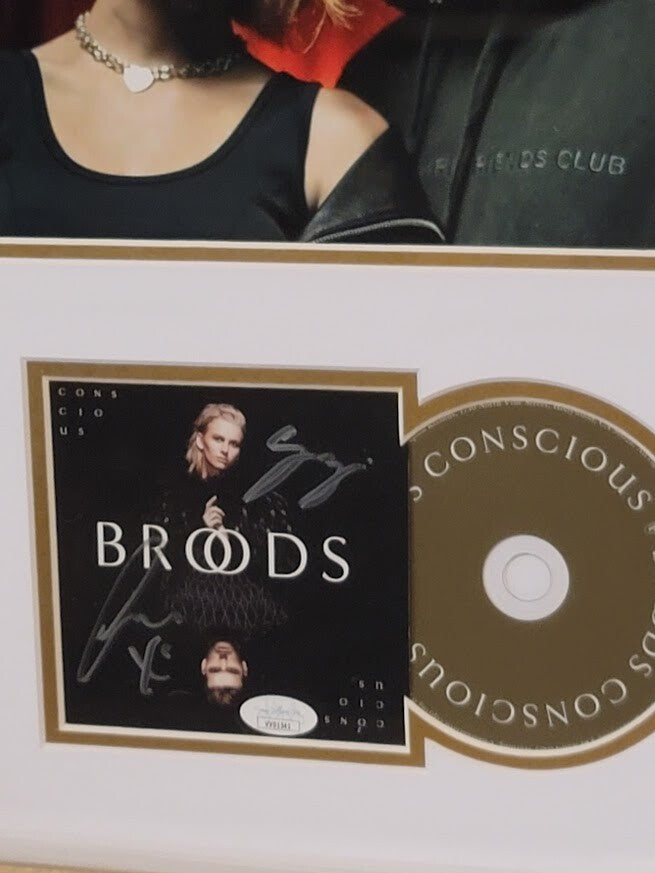 Broods signed autographed Conscious CD JSA COA Framed Georgia & Caled Nott