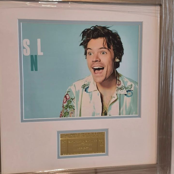 Harry Styles Saturday Night Live SNL GOLDEN TICKET Souvenir SNL RARE 3/14 Framed