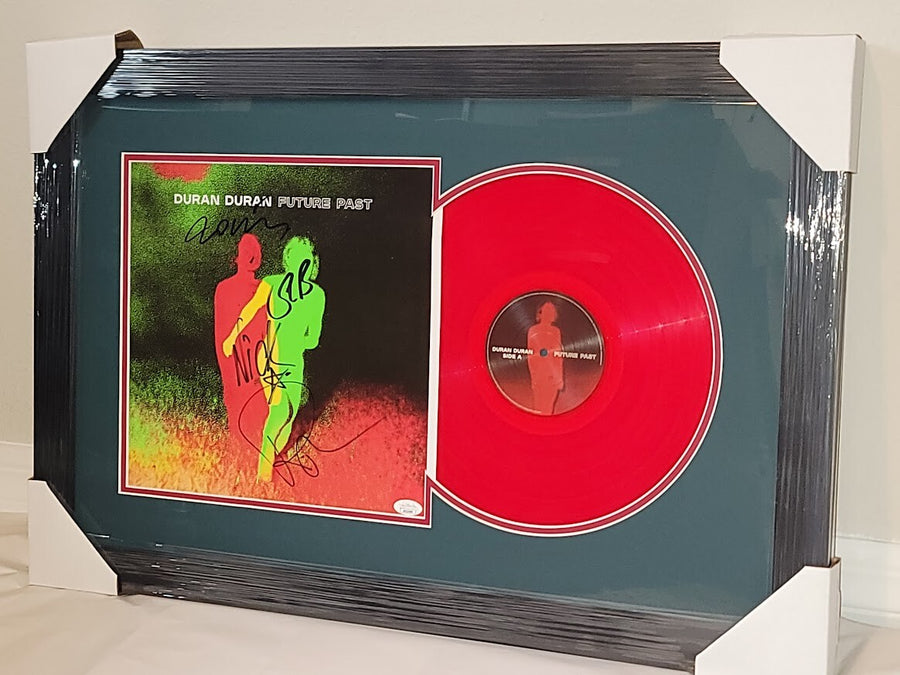Duran Duran  SIGNED Future Past  RED LP Autographed JSA certified Limited Framed
