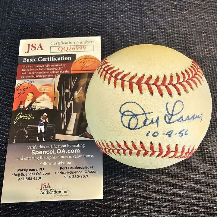 Don Larsen Signed Autographed Official American League OAL Baseball  JSA