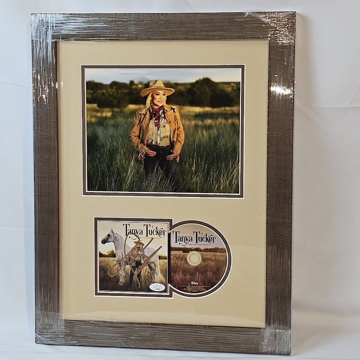 Tanya Tucker Signed Framed CD Sweet Western Sound CD JSA framed