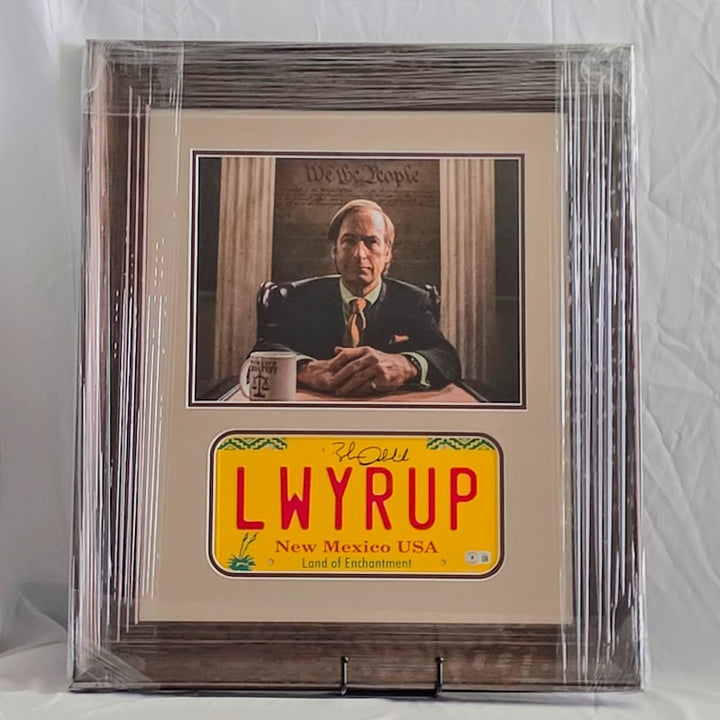 Bob Odenkirk Signed autographed Breaking Bad License plate BECKETT BAS Witnessed