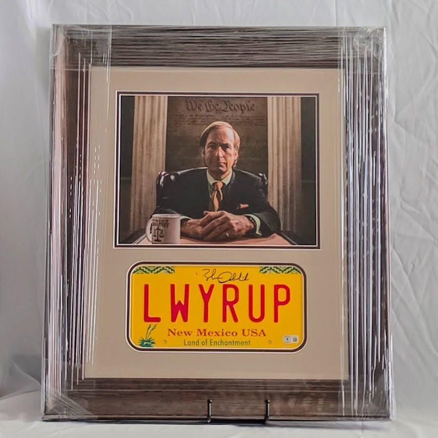 Bob Odenkirk Signed autographed Breaking Bad License plate BECKETT BAS Witnessed