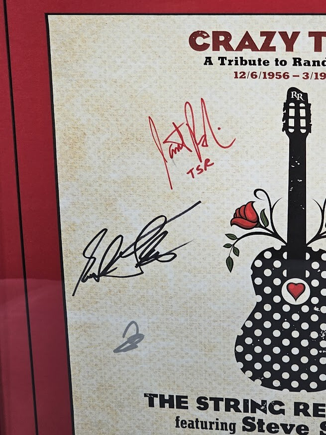 The String Revolution Crazy Train Randy Rhodes Tribute Steve Stevens Signed LP