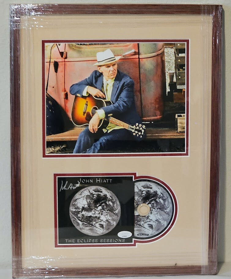 John Hiatt  signed autographed The Eclipse Sessions CD  JSA authenticated Framed