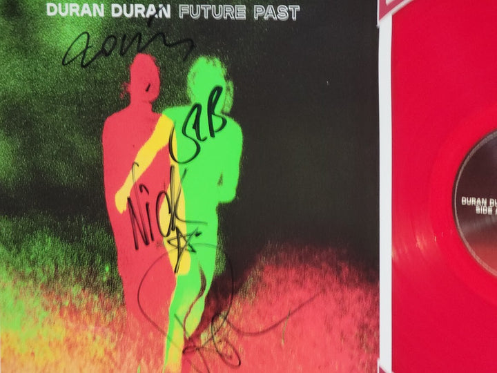 Duran Duran  SIGNED Future Past  RED LP Autographed JSA certified Limited Framed