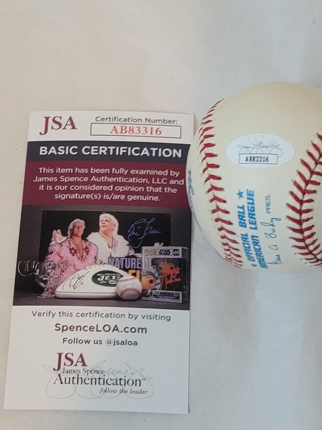 Whitey Ford signed Autographed Baseball JSA COA New York Yankees