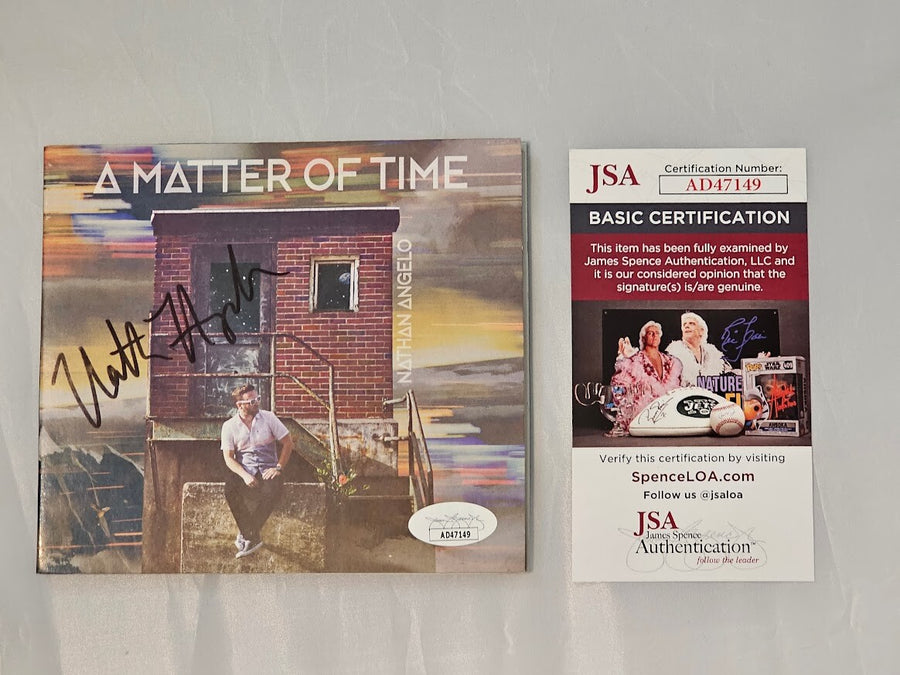 Nathan Angelo  Signed A Matter of Time CD  autographed CD JSA COA