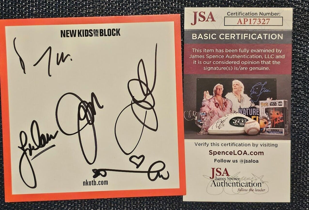 New Kids on the Block  Band Signed CD  Autographed  JSA COA