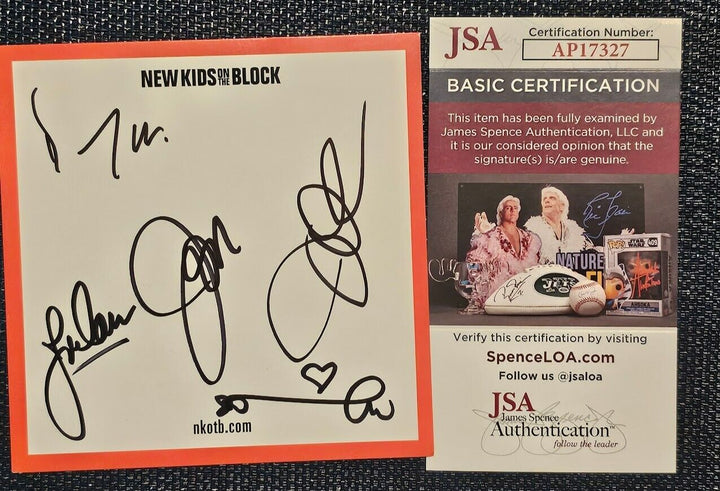 New Kids on the Block  Band Signed CD  Autographed  JSA COA