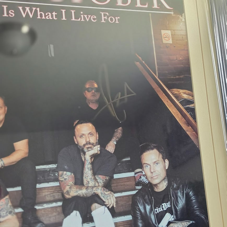 Blue October signed poster This is What I Live for  JSA Certified COA Framed