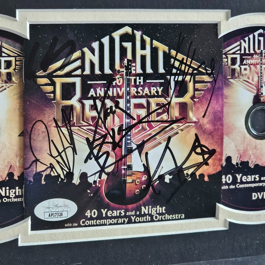 Night Ranger Band SIGNED  Autographed CD 40 Years and a Night  JSA COA