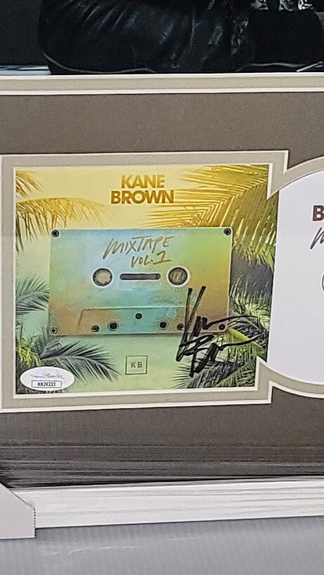 Kane Brown Autographed Signed Mixtape Vol 1 CD  JSA  COA Professionally  Framed