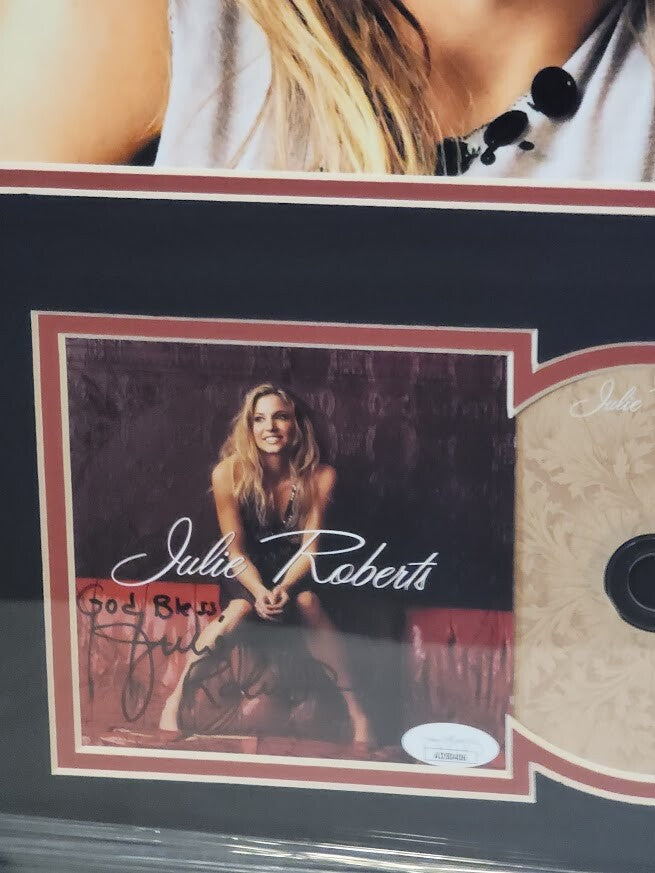 Julie Roberts autographed signed CD JSA Certified  Framed