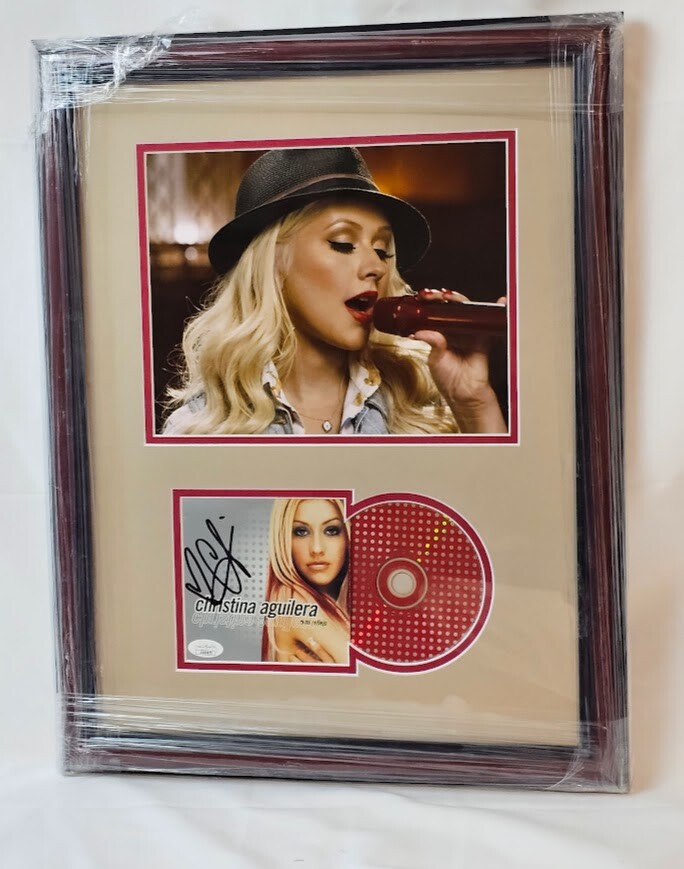 Christina Aguilera Signed Autographed CD Mi Reflejo JSA Certified RARE    Framed