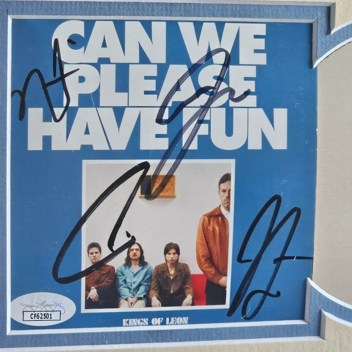 Kings of Leon  Band Signed Can We Please Have Fun CD  Autographed JSA Certified
