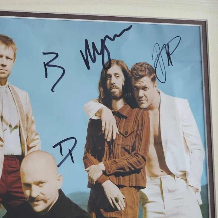 Imagine Dragons Signed Autographed Mercury Act 1  Poster CD JSA Framed