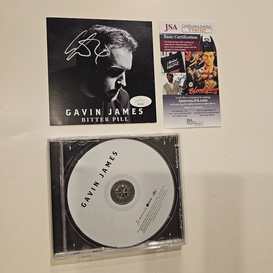 Gavin James  Autographed Signed Bitter Pill CD JSA COA