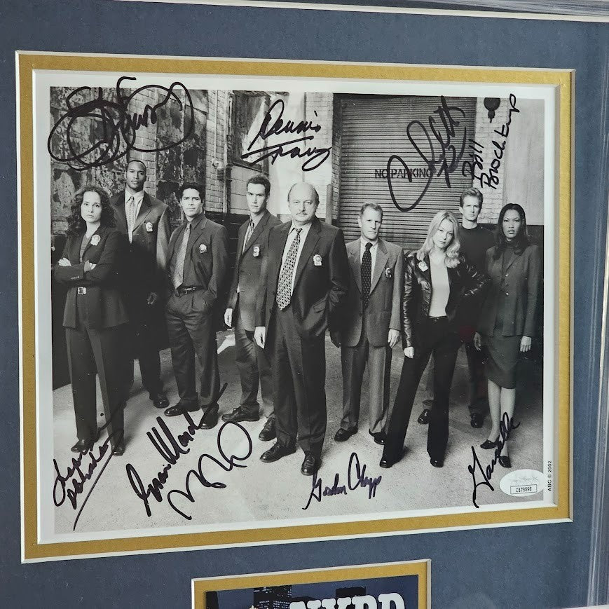 NYPD Blue Cast Signed Autographed  8x10 photo  picture Dennis Franz +8 JSA COA