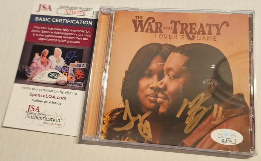 The War and Treaty Autographed Signed Lovers Game CD JSA COA