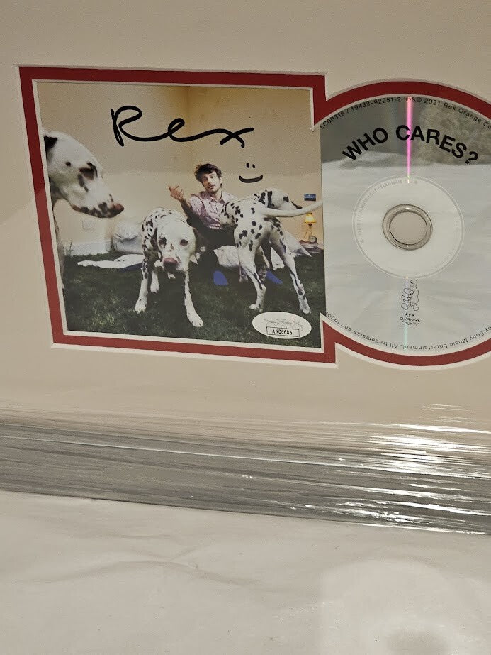 Rex Orange County Signed Autographed Who Cares  CD JSA framed