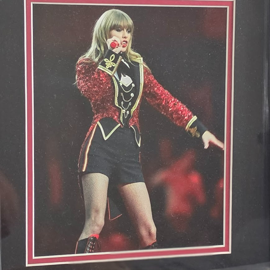 Taylor Swift Signed Autograph  Red CD ERAS Showgirl Poet Framed JSA COA