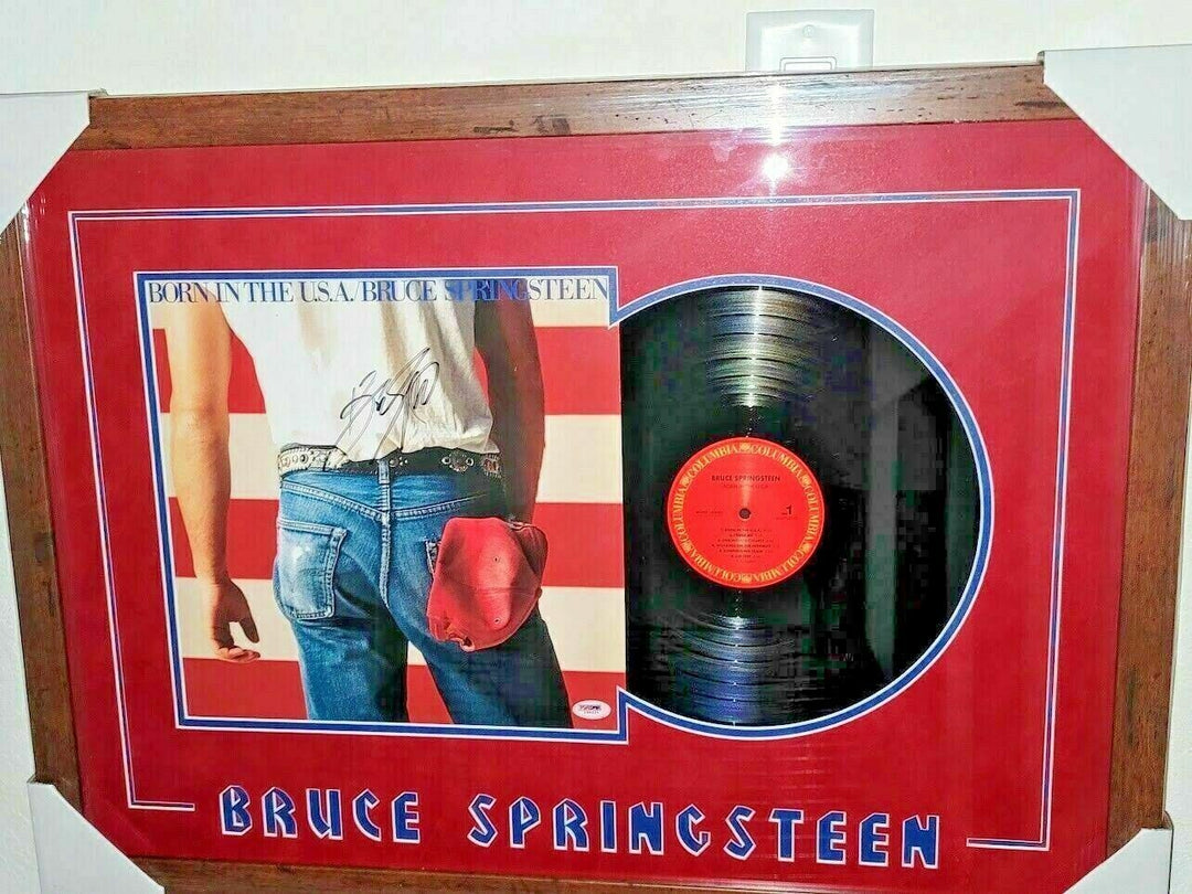 Bruce Springsteen Signed Autographed Album LP Born in the USA PSA DNA Certified