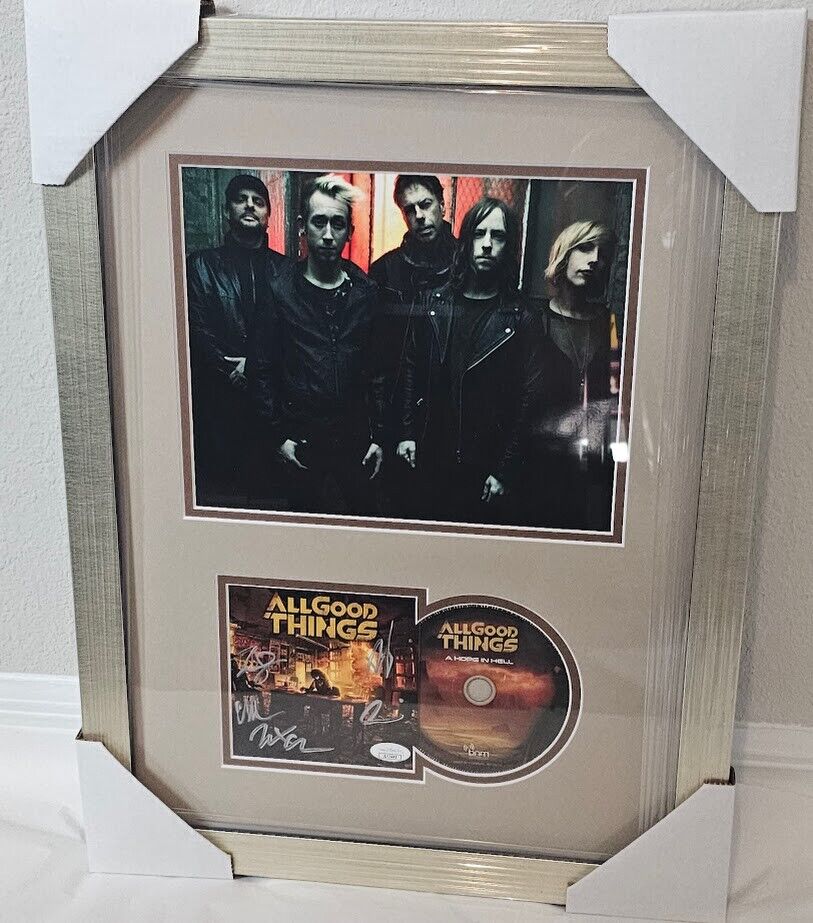 All Good Things band Signed Autographed A Hope in Hell CD JSA framed
