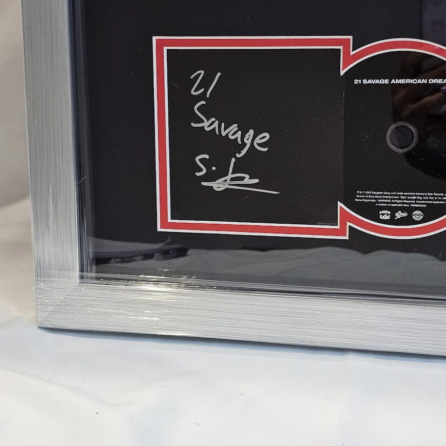 21 Savage Signed autographed American Dream CD Framed COA