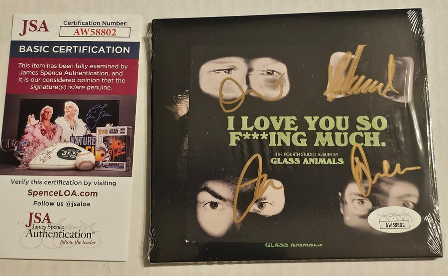 Glass Animals Band signed autographed I Love You So F***ING Much CD JSA COA