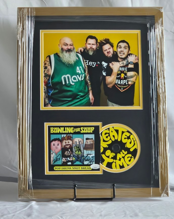 Bowling for Soup Band Signed Pop Drunk Snot Bread CD Autographed JSA Certified