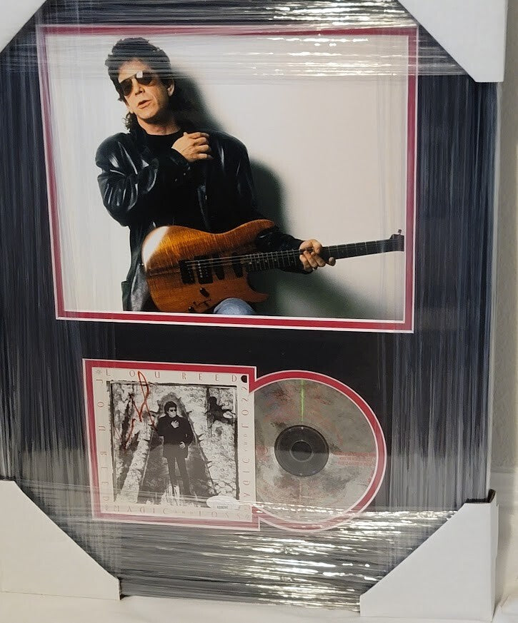 Lou Reed Autographed Signed CD Magic and Loss JSA Certified Framed