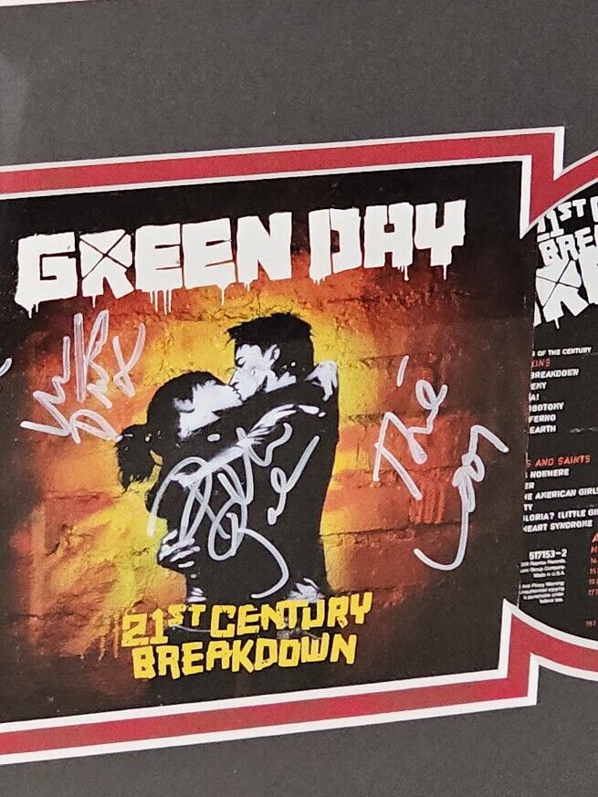 Green Day Autographed signed 21st Century Breakdown CD  COA