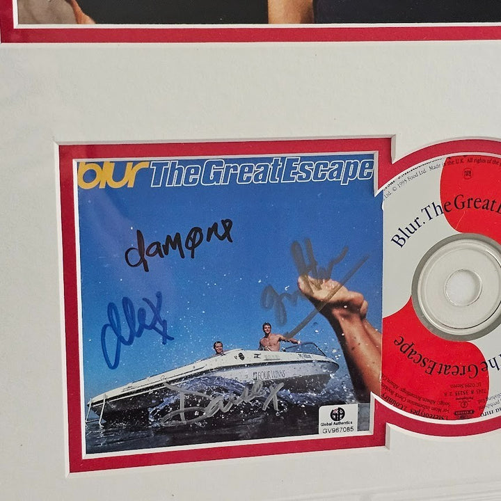 Blur band  Autographed Signed CD The Great Escape Damon Albarn COA