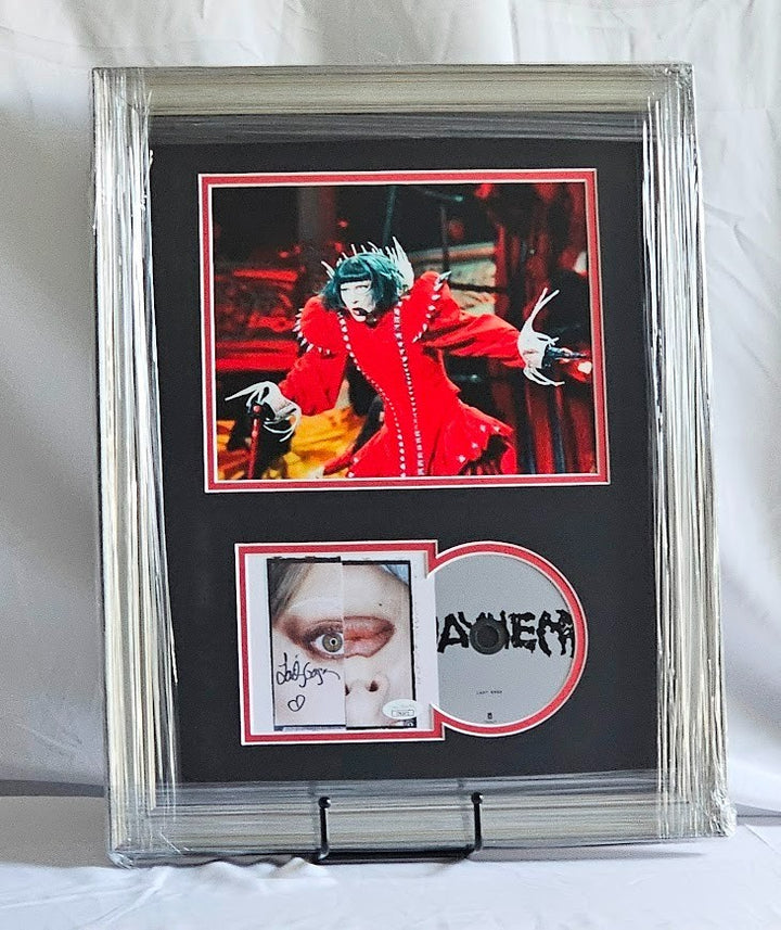 Lady Gaga Signed Mayhem  Autographed CD  Authenticated JSA COA Framed
