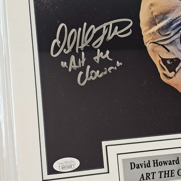 David Howard Thornton Art the Clown Signed Autographed 8x10 Picture JSA  COA