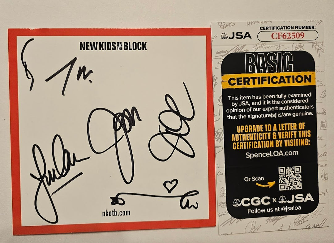 New Kids on the Block  Band Signed CD  Autographed  JSA COA NKOTB