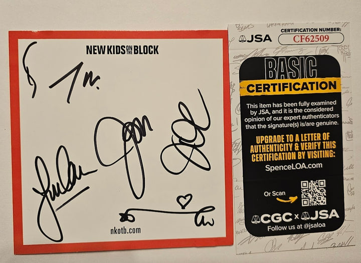 New Kids on the Block  Band Signed CD  Autographed  JSA COA NKOTB