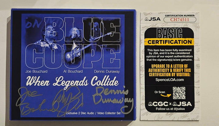 Blue Coupe signed Autographed When Legends Collide CD JSA COA