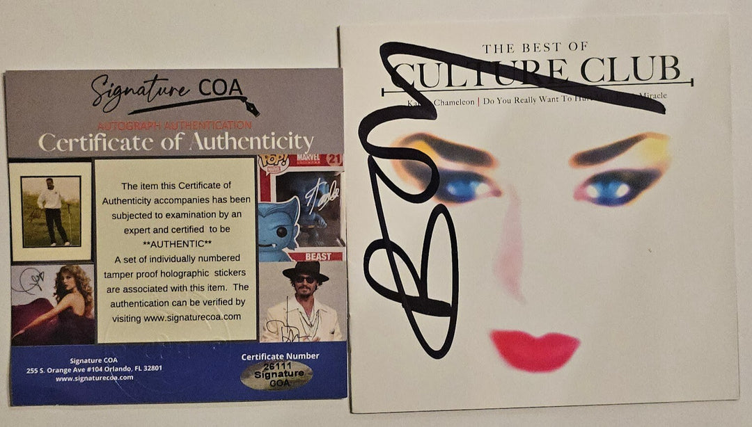 Boy George  Signed The Best of Culture Club  Autographed CD  Authenticated COA