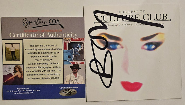Boy George  Signed The Best of Culture Club  Autographed CD  Authenticated COA