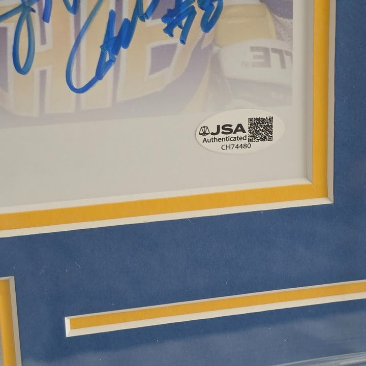 The Hanson Brothers Slap Shot Autographed signed Picture JSA COA Chiefs