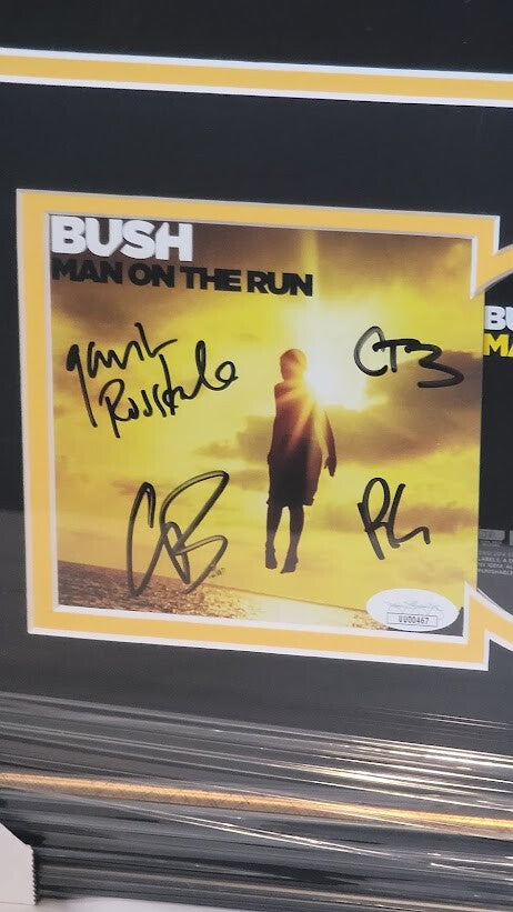 Bush Band Signed Autographed CD Man on the Run JSA Certified RARE Rossdale